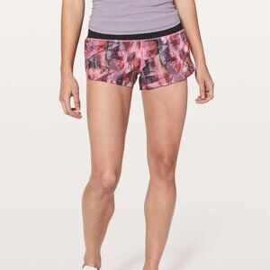 Lululemon Speed Up Short *2.5" Sun Dazed Multi Pink / Super Dark - Size 2